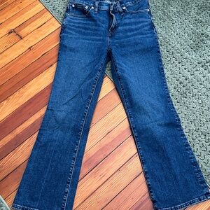 Madewell mid rise kick out jeans, sz 2